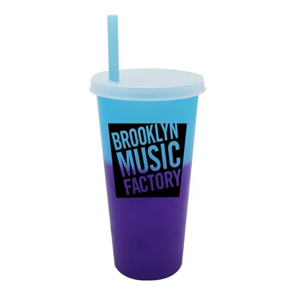 Blue To Purple color option for Mood™ 26 Oz. Tumbler With Lid And Straw