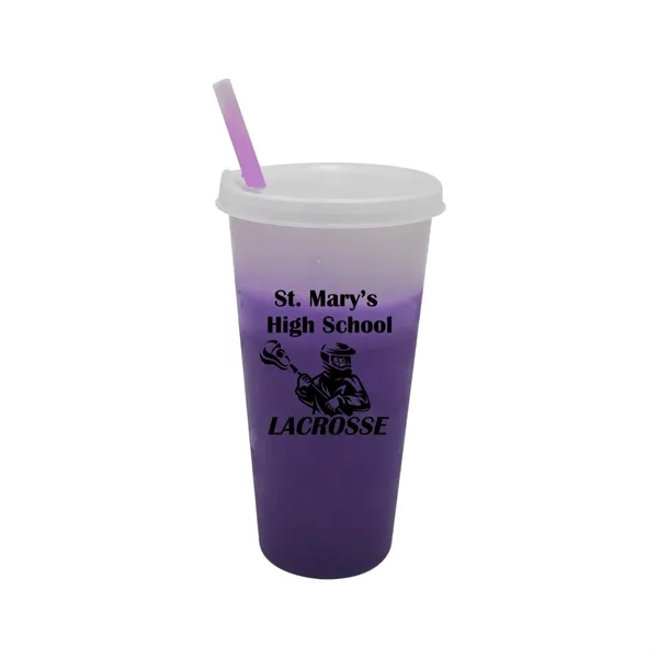 Frosted To Purple color option for Mood™ 26 Oz. Tumbler With Lid And Straw