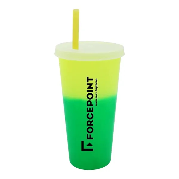 Yellow To Green color option for Mood™ 26 Oz. Tumbler With Lid And Straw