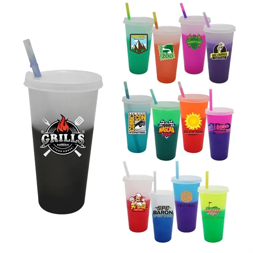 Main photo of Mood™ 26 Oz. Tumbler With Lid & Straw, Full Color Digital