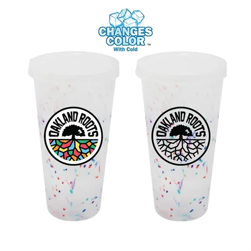 Main photo of Mood™ 26 Oz. Rainbow Confetti Tumbler With Lid