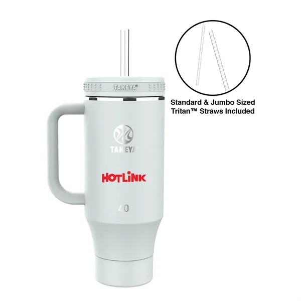 Mist color option for Takeya® 40 Oz. Straw Tumbler With Handle