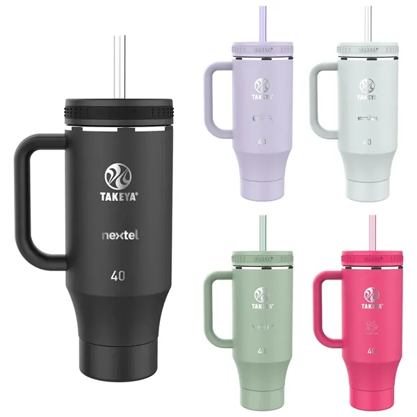 Extra color option for Takeya®  40 Oz. Straw Tumbler With Handle, Laser   Standard