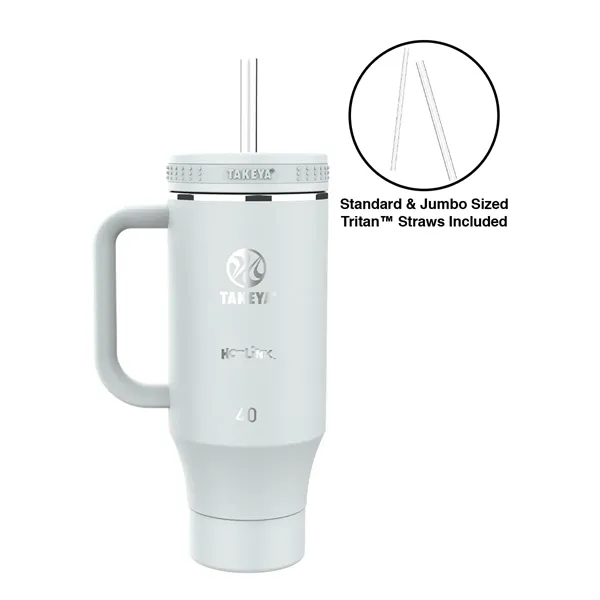 Mist color option for Takeya®  40 Oz. Straw Tumbler With Handle, Laser   Standard