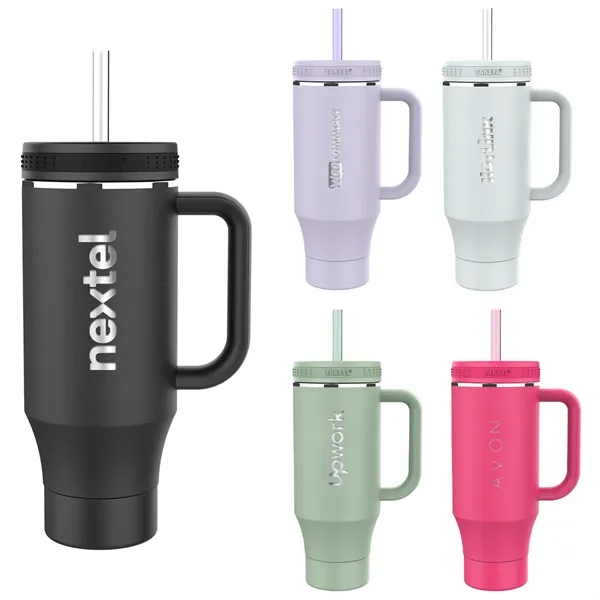Extra color option for Takeya®  40 Oz. Straw Tumbler With Handle, Laser   Premium