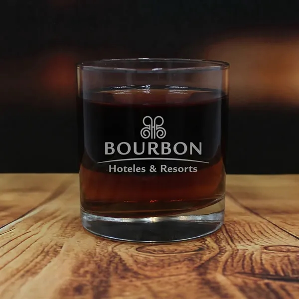 Clear color option for 11 Oz. Rocks Glass   Usa, Laser, Premium