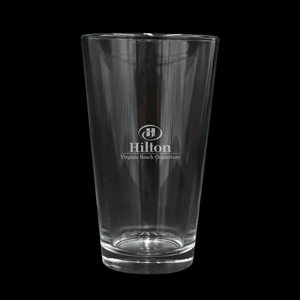 Clear color option for 16 Oz. Pint Glass   Usa, Laser, Standard