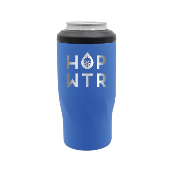 Blue color option for Halcyon® 4 In 1 Can Cooler, Laser Premium