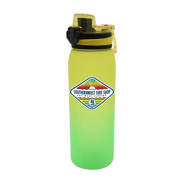 Yellow To Green color option for Halcyon® 30 Oz. Ombre Sport Bottle, Full Color Digital