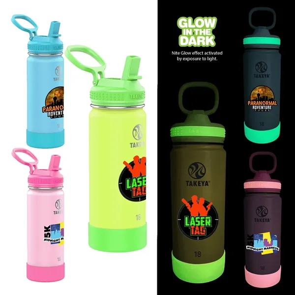 Extra color option for Takeya® 18 Oz. Actives Glow In The Dark Bottle, Full Color