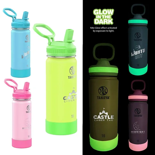 Main photo of Takeya® 18 Oz. Actives Glow In The Dark Bottle, Laser   Pre
