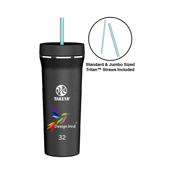 Onyx color option for Takeya®  32 Oz. Straw Tumbler, Full Color Digital