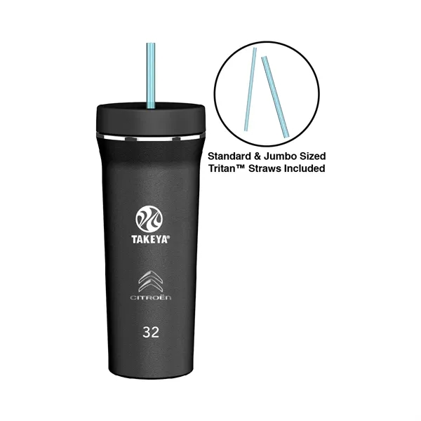 Onyx color option for Takeya®  32 Oz. Straw Tumbler    Laser, Standard