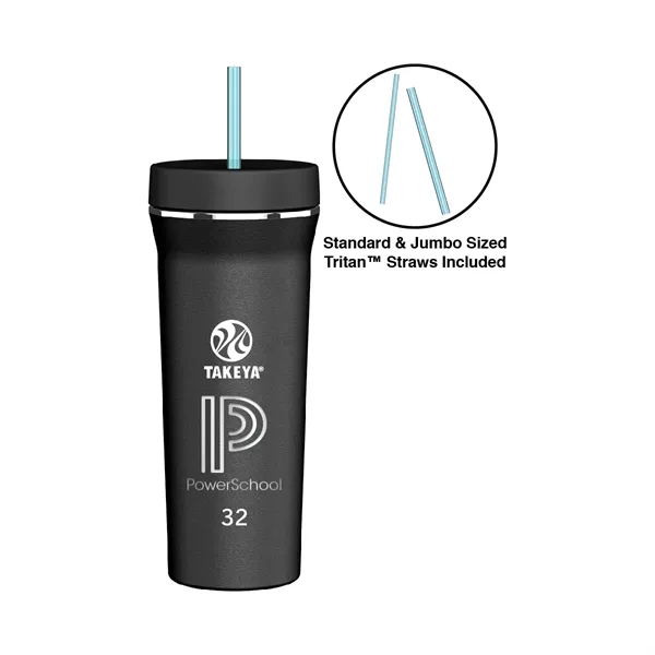 Onyx color option for Takeya® 32 Oz. Straw Tumbler    Laser, Premium