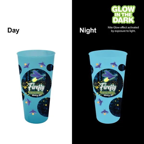 Light Blue color option for Nite Glow 26 Oz. Tumbler, Full Color Digital