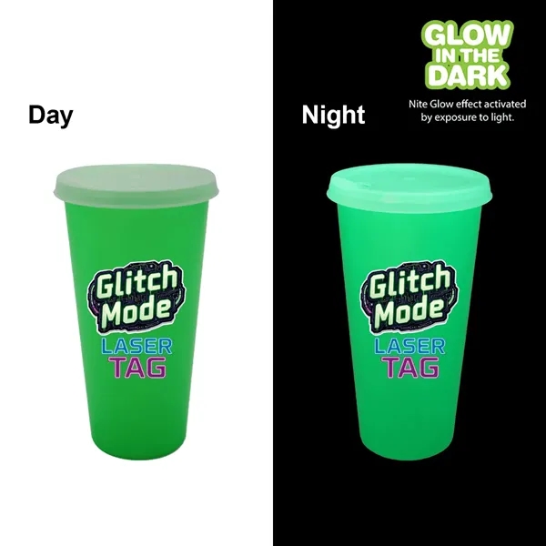 Green color option for Nite Glow 26 Oz. Tumbler With Lid, Full Color Digital