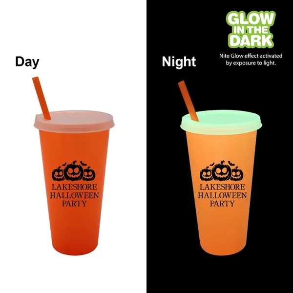 Orange color option for Nite Glow 26 Oz. Tumbler With Lid & Straw