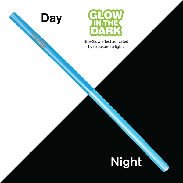 Light Blue color option for Nite Glow Reusable Straw   6 Pack