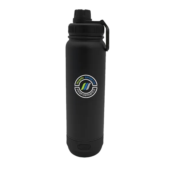 Black color option for 24 Oz. Recycled Stainless Speaker Bottle, Full Color Digital