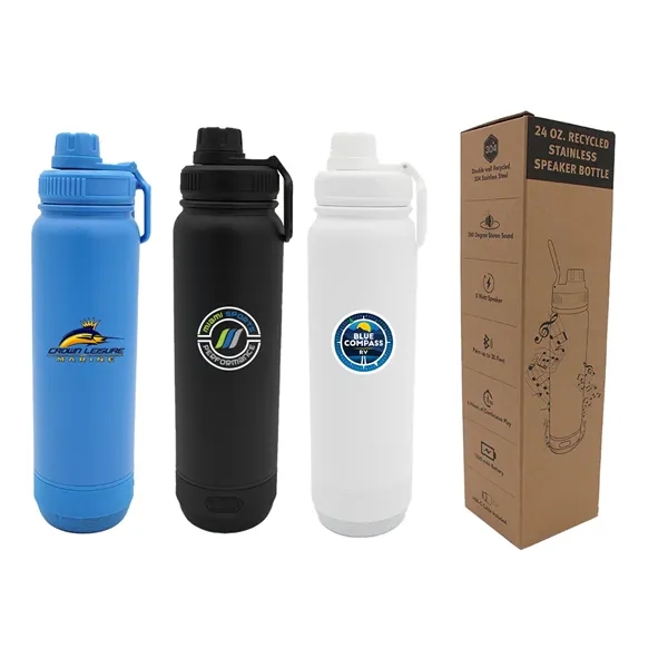 Extra color option for 24 Oz. Recycled Stainless Speaker Bottle, Full Color Digital