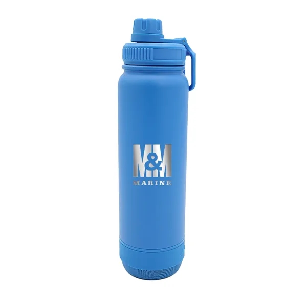 Blue color option for 24 Oz. Recycled Stainless Speaker Bottle, Laser   Standard