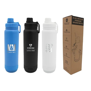 Photo of 24 Oz. Recycled Stainless Speaker Bottle, Laser   Standard