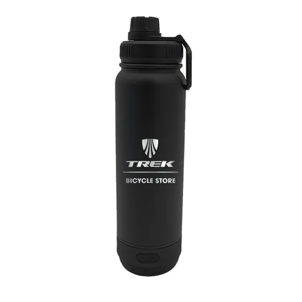 Black color option for 24 Oz. Recycled Stainless Speaker Bottle, Laser   Premium