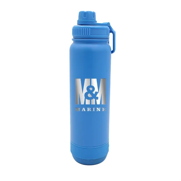 Blue color option for 24 Oz. Recycled Stainless Speaker Bottle, Laser   Premium