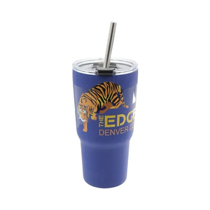 Photo of Halcyon 20 Oz. Tumbler With Stainless Straw/Flip Top Lid   V
