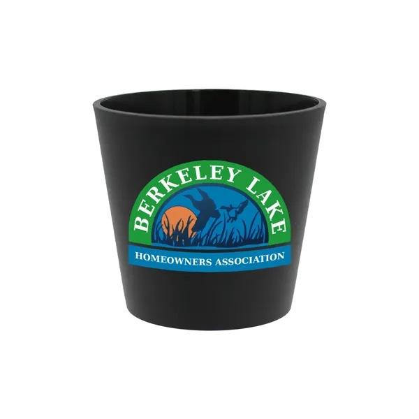 Black color option for Recycled Promo Pot, Full Color Digital
