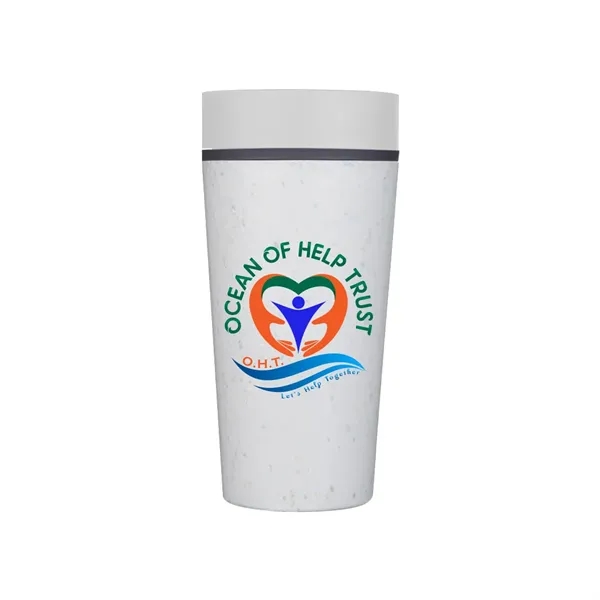 White color option for Circular 12 Oz. Cup, Full Color Digital