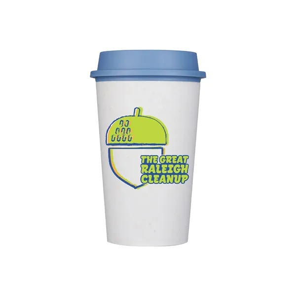 Blue color option for Circular 12 Oz. Now Cup, Full Color Digital