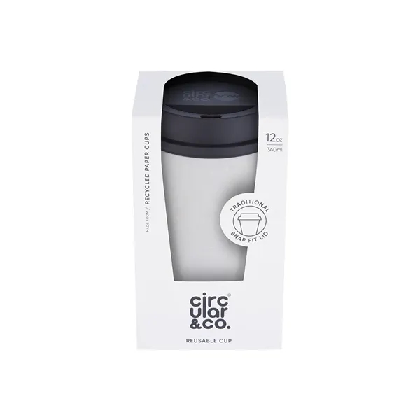 Gray color option for Circular 12 Oz. Now Cup, Full Color Digital