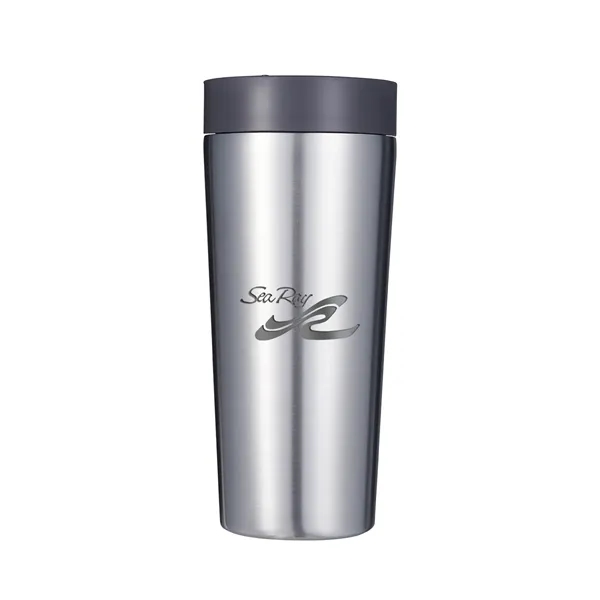 Storm color option for Circular 16 Oz. Recycled Stainless Cup, Laser   Premium
