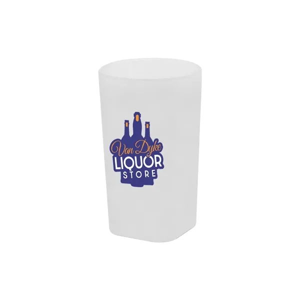 Frosted color option for 2 Oz. Plastic Shot Glass, Full Color Digital