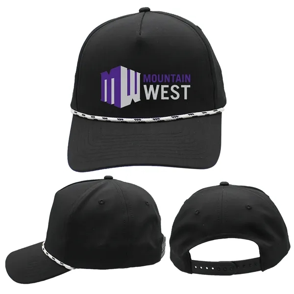 Black color option for Performance Rope Hat, Full Color Digital