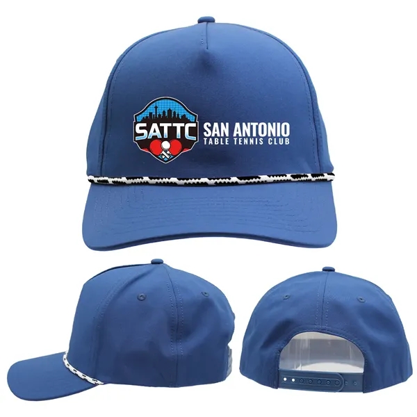 Blue color option for Performance Rope Hat, Full Color Digital
