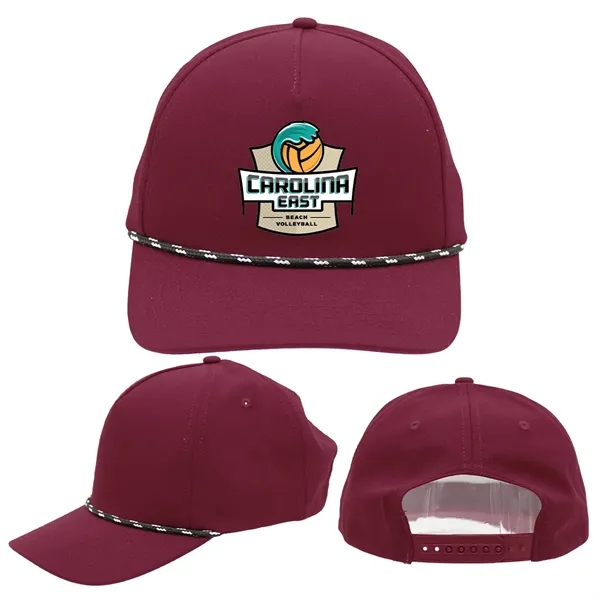 Burgundy color option for Performance Rope Hat, Full Color Digital
