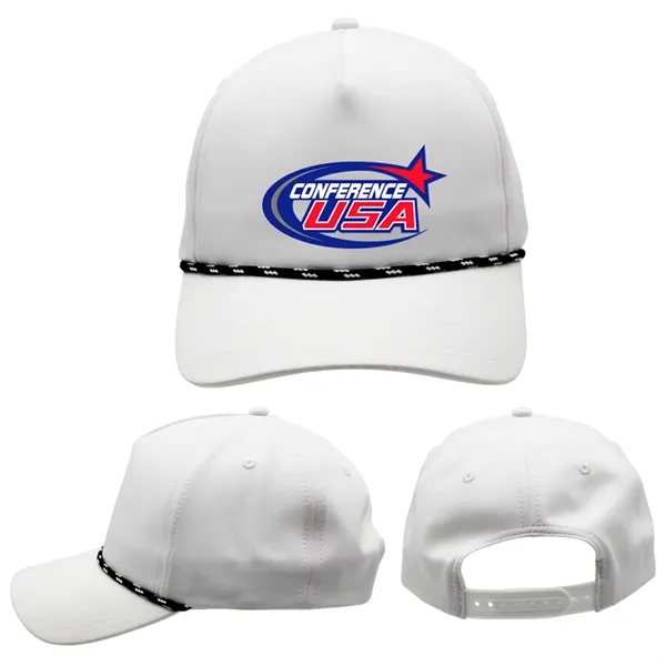 White color option for Performance Rope Hat, Full Color Digital