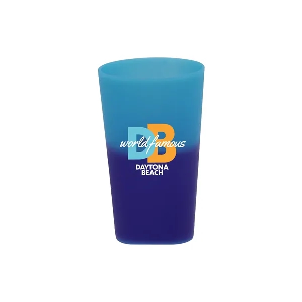 Blue To Purple color option for Mood 2oz. Plastic Shot Glass, Full Color Digital