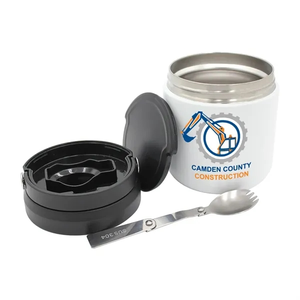 Photo of 20 Oz. Recycled Stainless Food Container, Full Color Digital