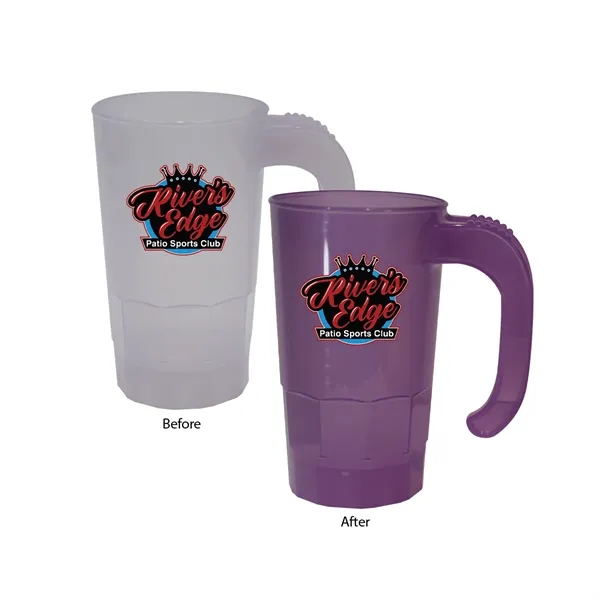 Frosted To Purple color option for Sun Fun 20 Oz. Stackable Beer Stein, Full Color Digital