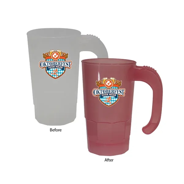 Frosted To Red color option for Sun Fun 20 Oz. Stackable Beer Stein, Full Color Digital