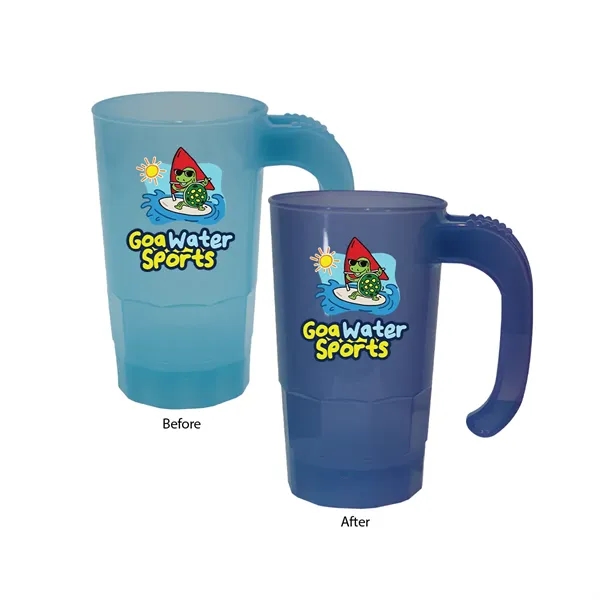 Light Blue To Violet color option for Sun Fun 20 Oz. Stackable Beer Stein, Full Color Digital