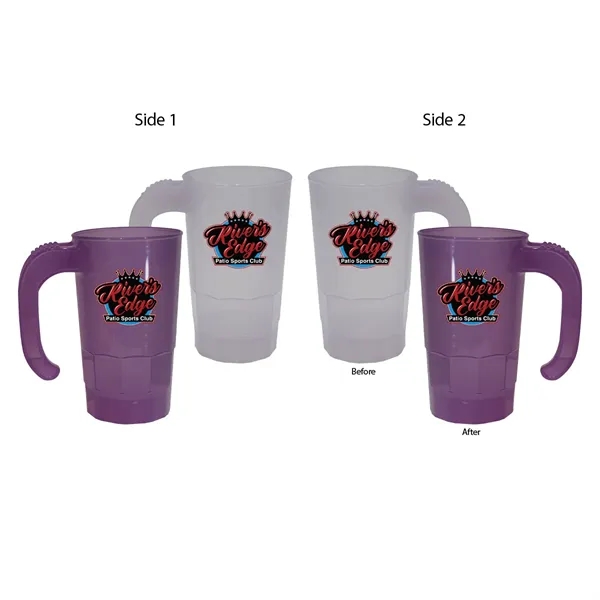 Frosted To Purple color option for Sun Fun 20 Oz. Stackable Beer Stein, Full Color Digital