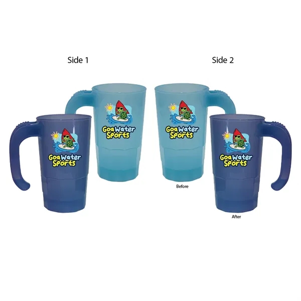Light Blue To Violet color option for Sun Fun 20 Oz. Stackable Beer Stein, Full Color Digital