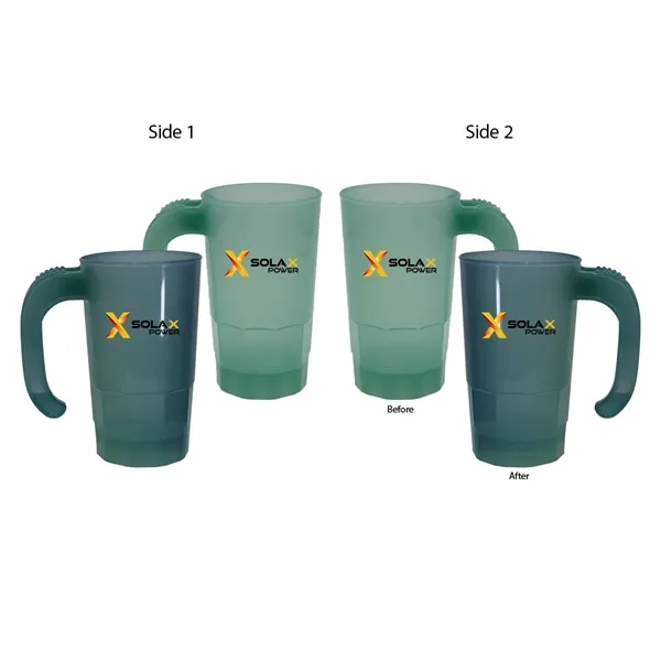 Light Green To Blue color option for Sun Fun 20 Oz. Stackable Beer Stein, Full Color Digital