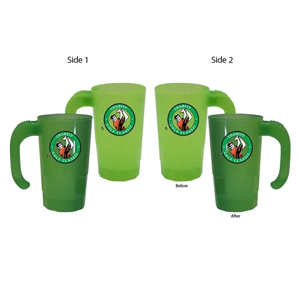 Yellow To Green color option for Sun Fun 20 Oz. Stackable Beer Stein, Full Color Digital
