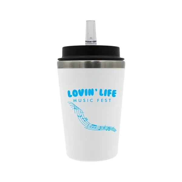 White color option for 12 Oz. Scout Tumbler With Straw Lid