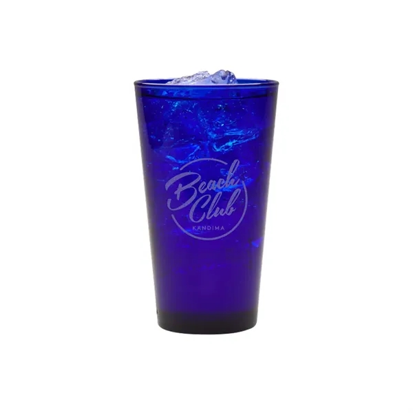 Cobalt color option for 17 Oz. Cobalt Pint Glass   Usa, Laser, Premium